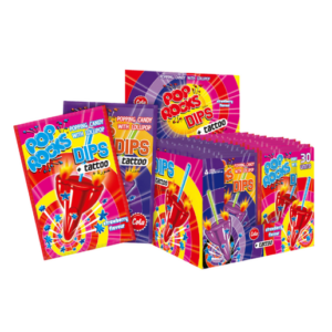 Pop Rocks Dips + Tattoo Import Cola & Strawberry 30ct